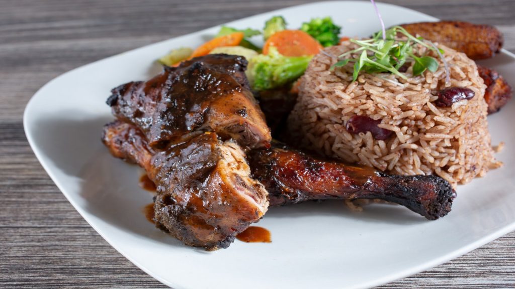 Jerk Chicken on a plate